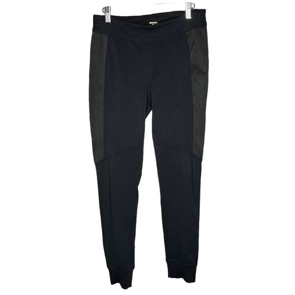 Free People Black Legging Pant With Faux Suede Side Panel  Small - Picture 1 of 8